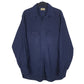 Mens Navy L.L.Bean Chamois Long Sleeve Shirt