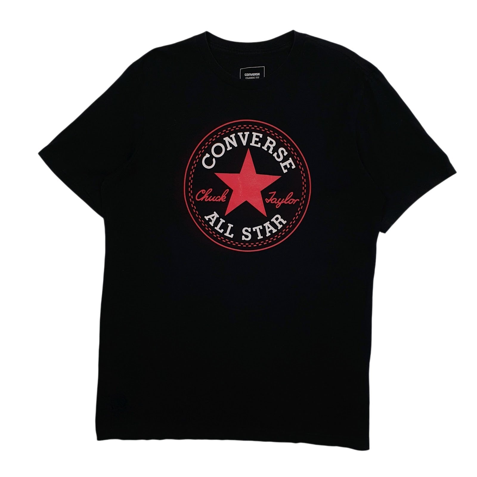 Mens Black Converse  Short Sleeve T Shirt