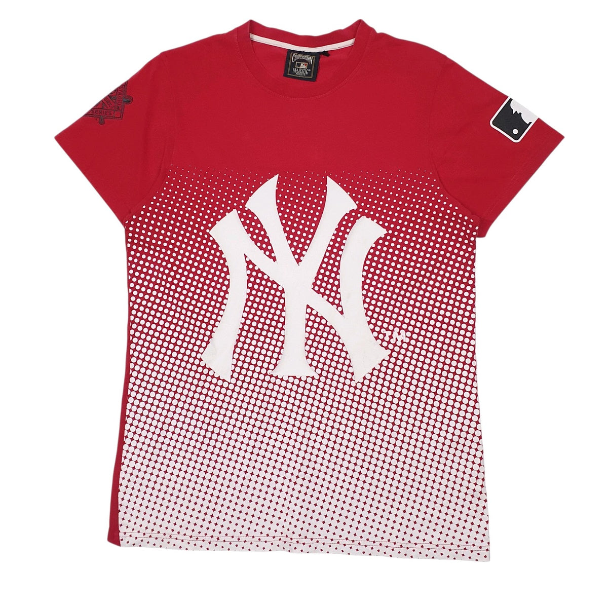 Mens Red Majestic MLB Yankee Short Sleeve T Shirt
