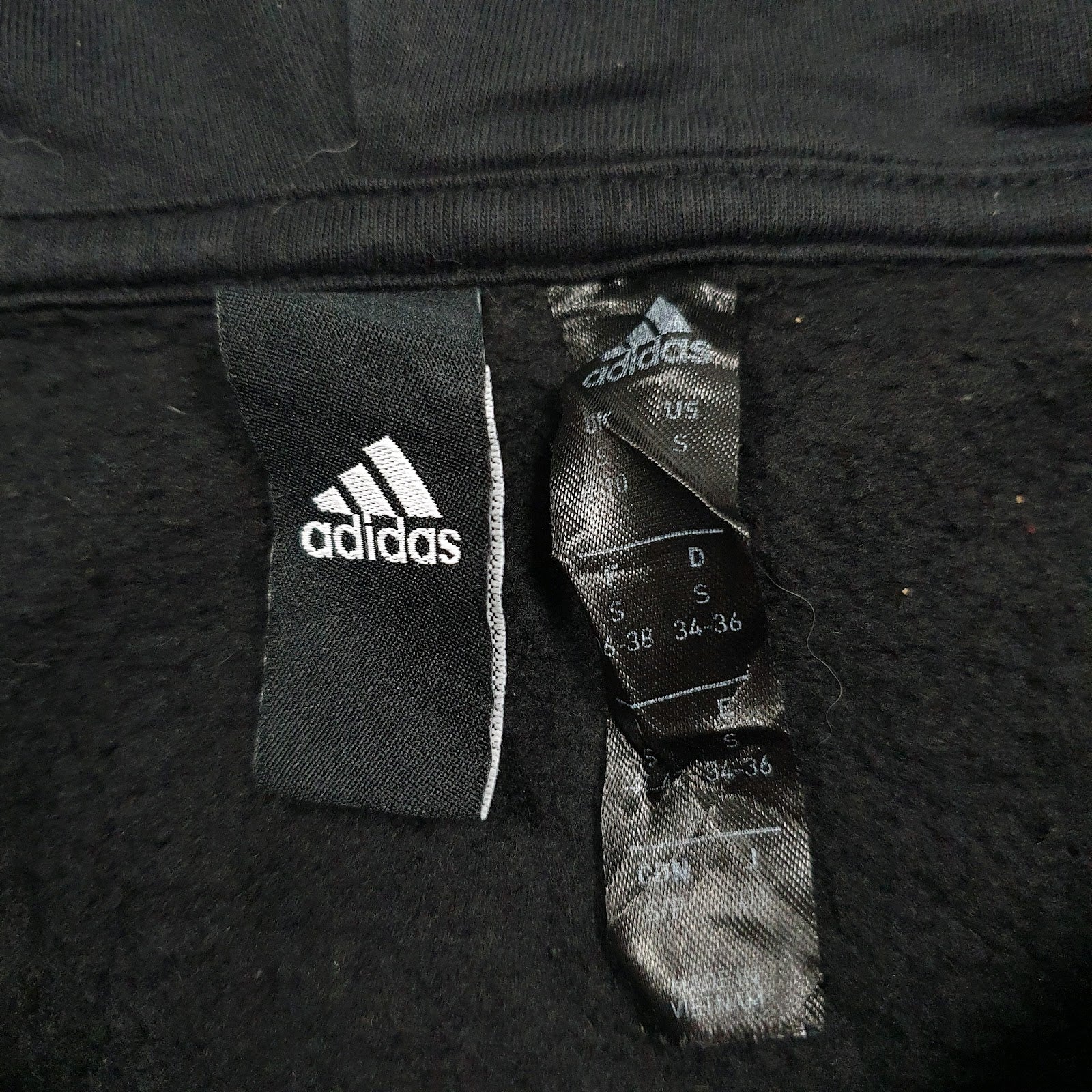 Womens Black Adidas  Hoodie Jumper