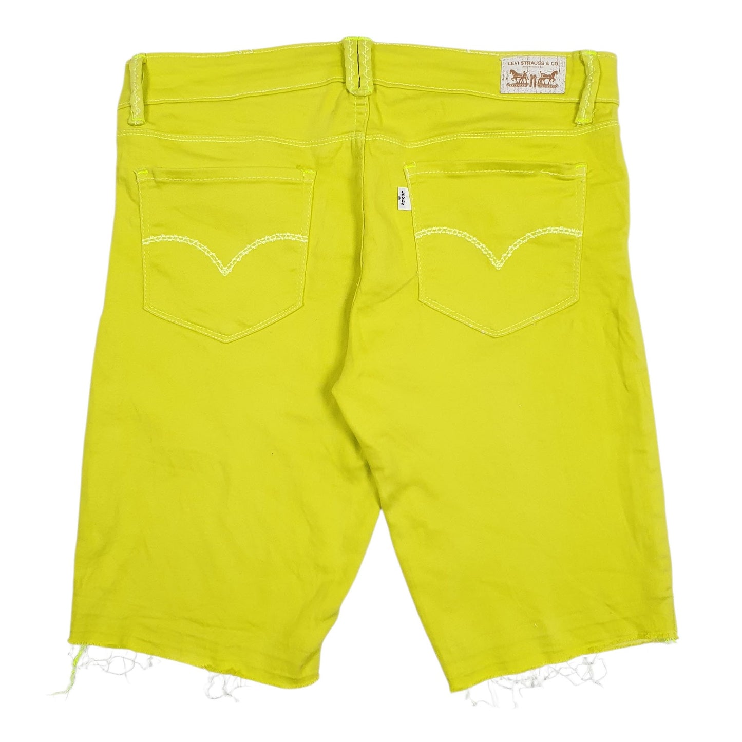 Womens Green Levis Bermuda Hoodie Shorts