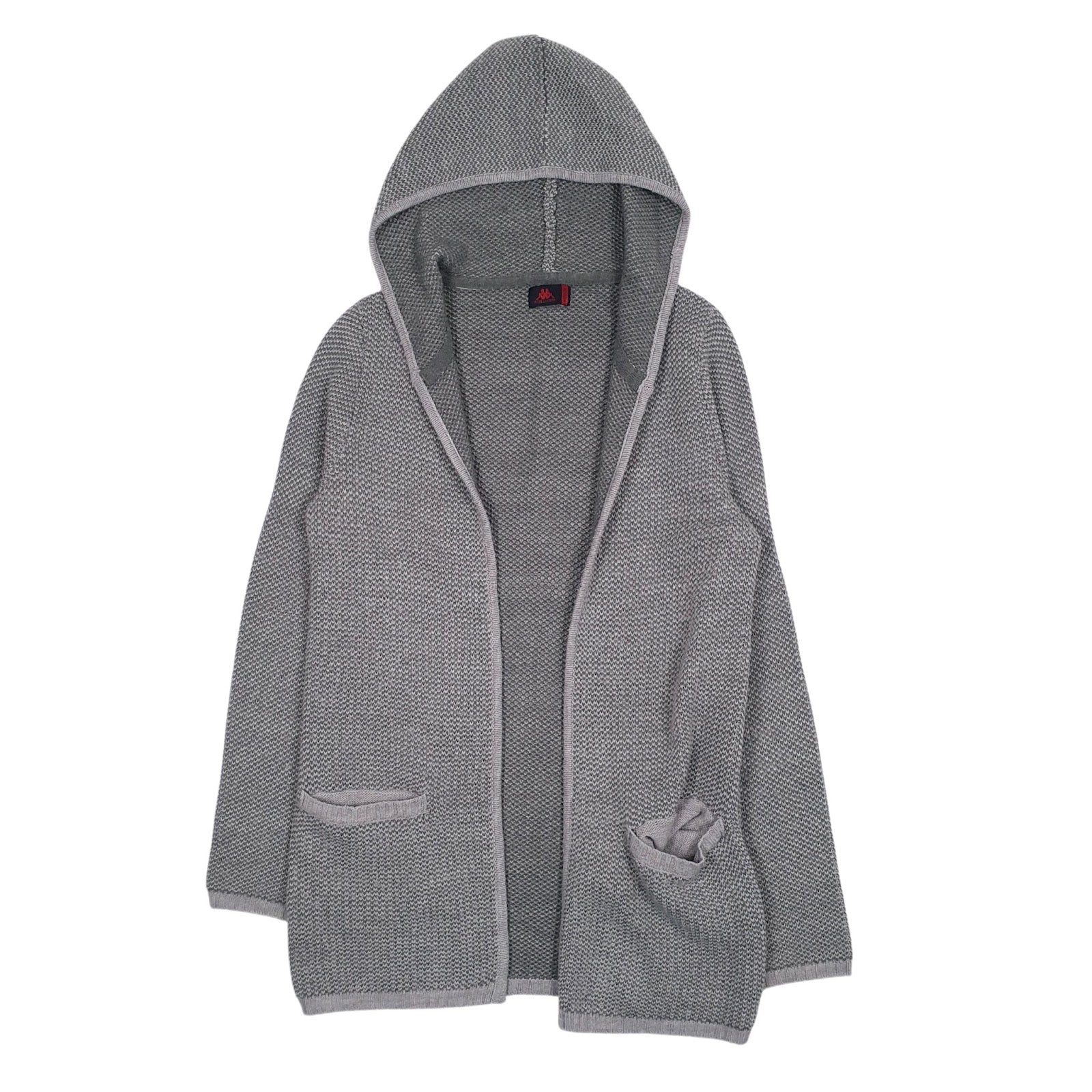 Mens Grey Kappa Robe Cardigan Jumper