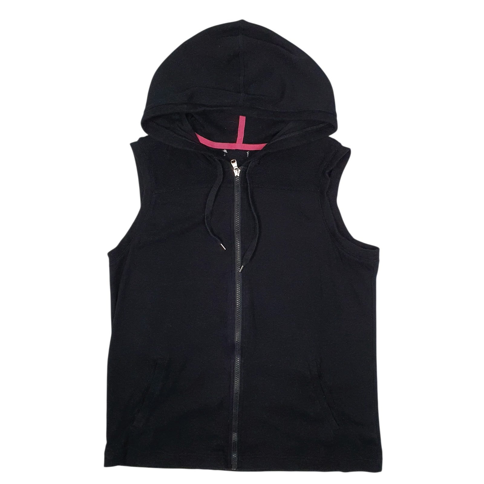 Womens Black Unbranded Hoodie Gilet Jumper