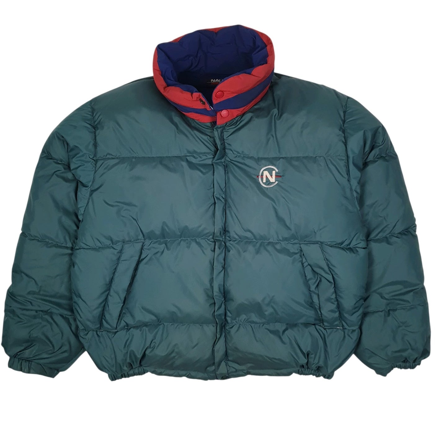 Mens Navy Nautica Competition Vintage 90s Reversible  Coat