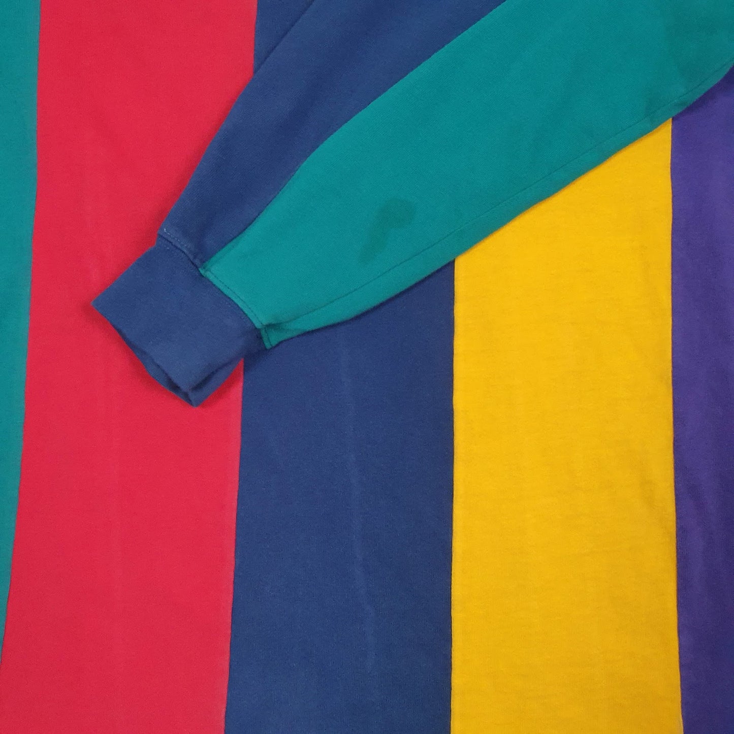 Mens Blue Rugby Sportsman Rugby Vintage 90s Crewneck Polo Shirt