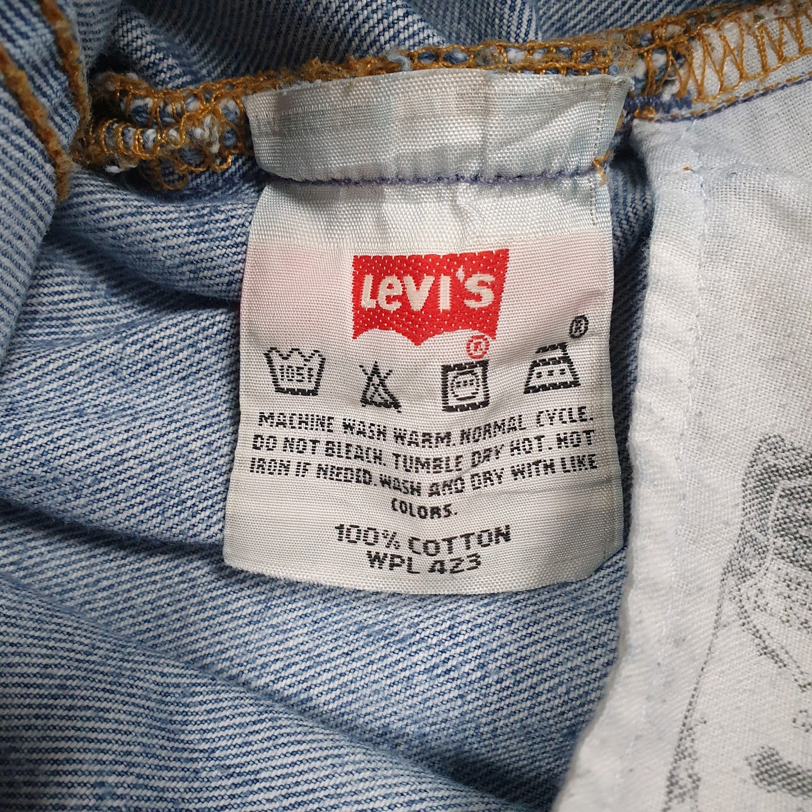 Mens Blue Levis Vintage 00s Distress  Jeans