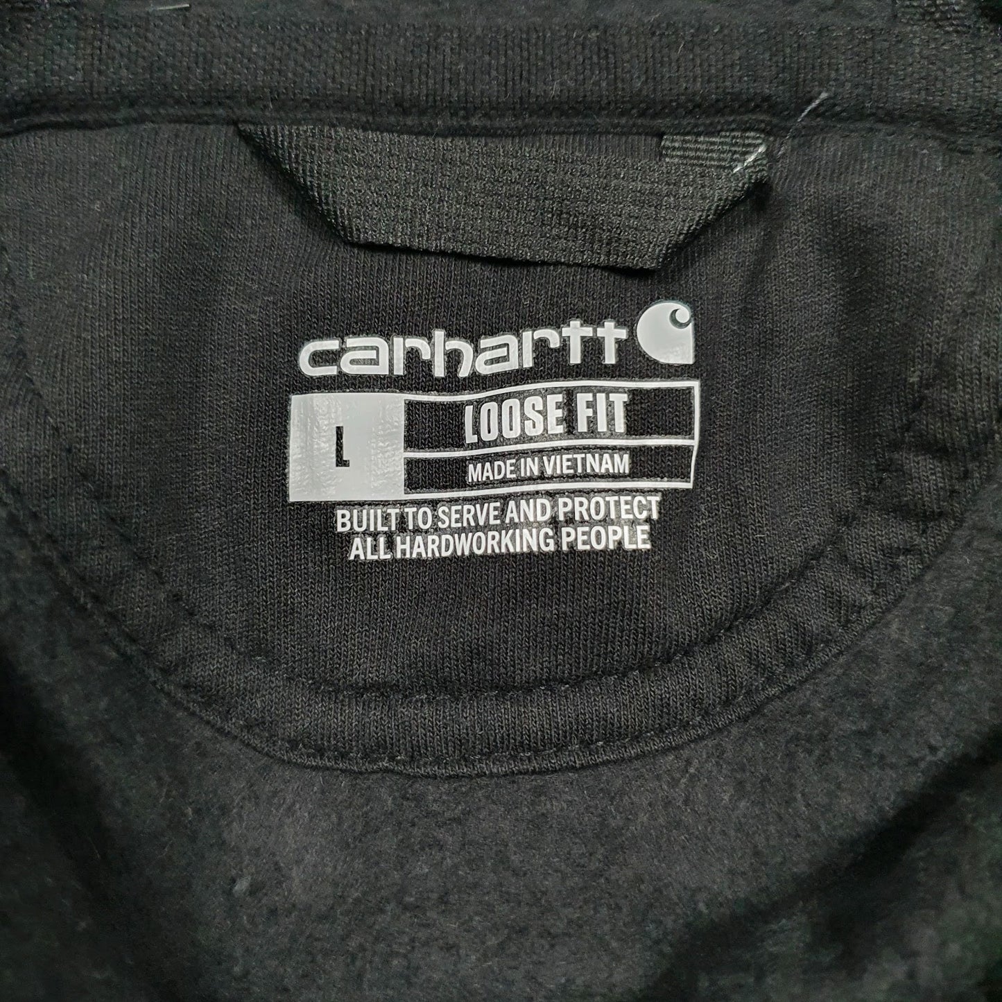 Mens Black Carhartt  Hoodie Jumper