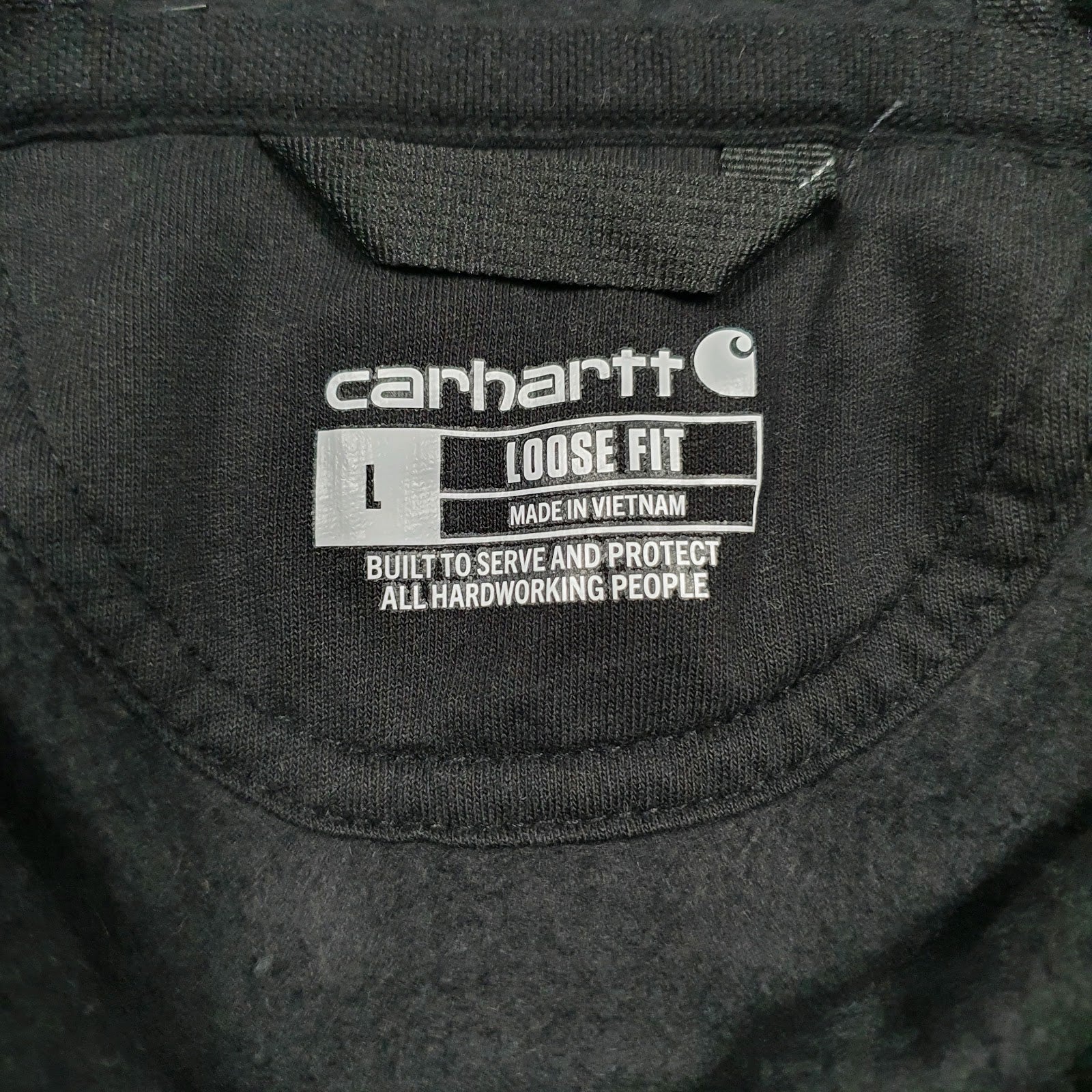 Mens Black Carhartt  Hoodie Jumper