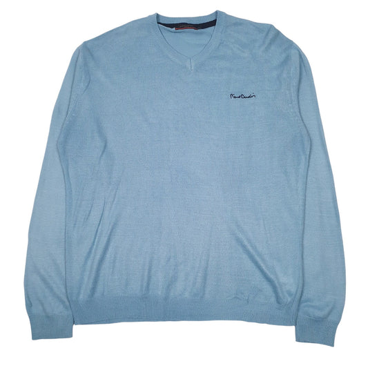 Mens Blue Pierre Cardin  Crewneck Jumper