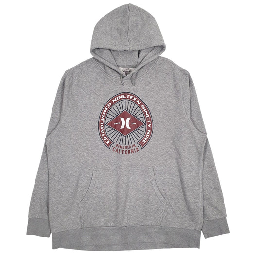 Mens Grey Hurley  Hoodie Jumper