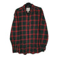 Mens Green St Johns Bay Flannel Plaid Long Sleeve Shirt