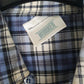 Mens Blue Worker Flannel  Shirt