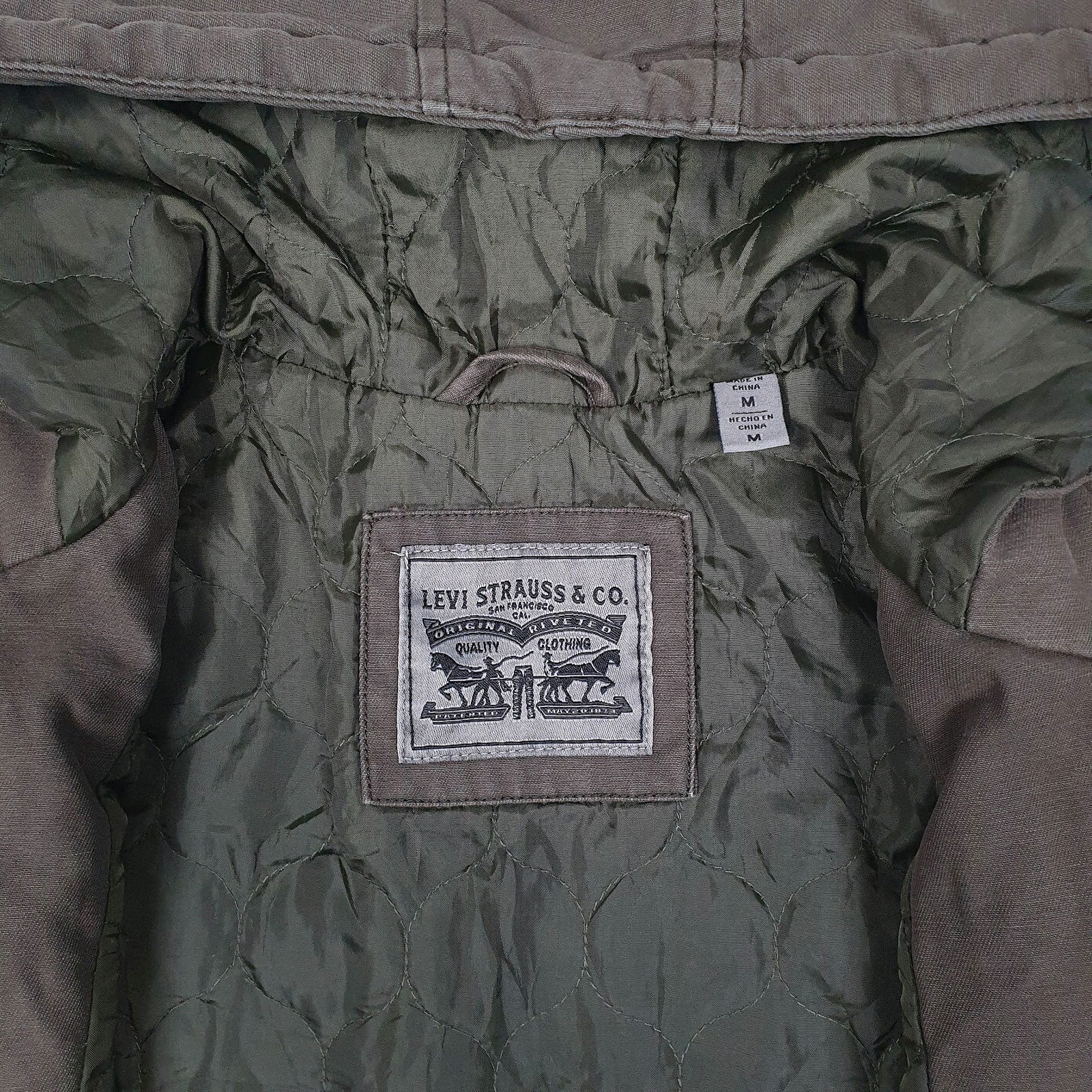 Womens Green Levis   Coat