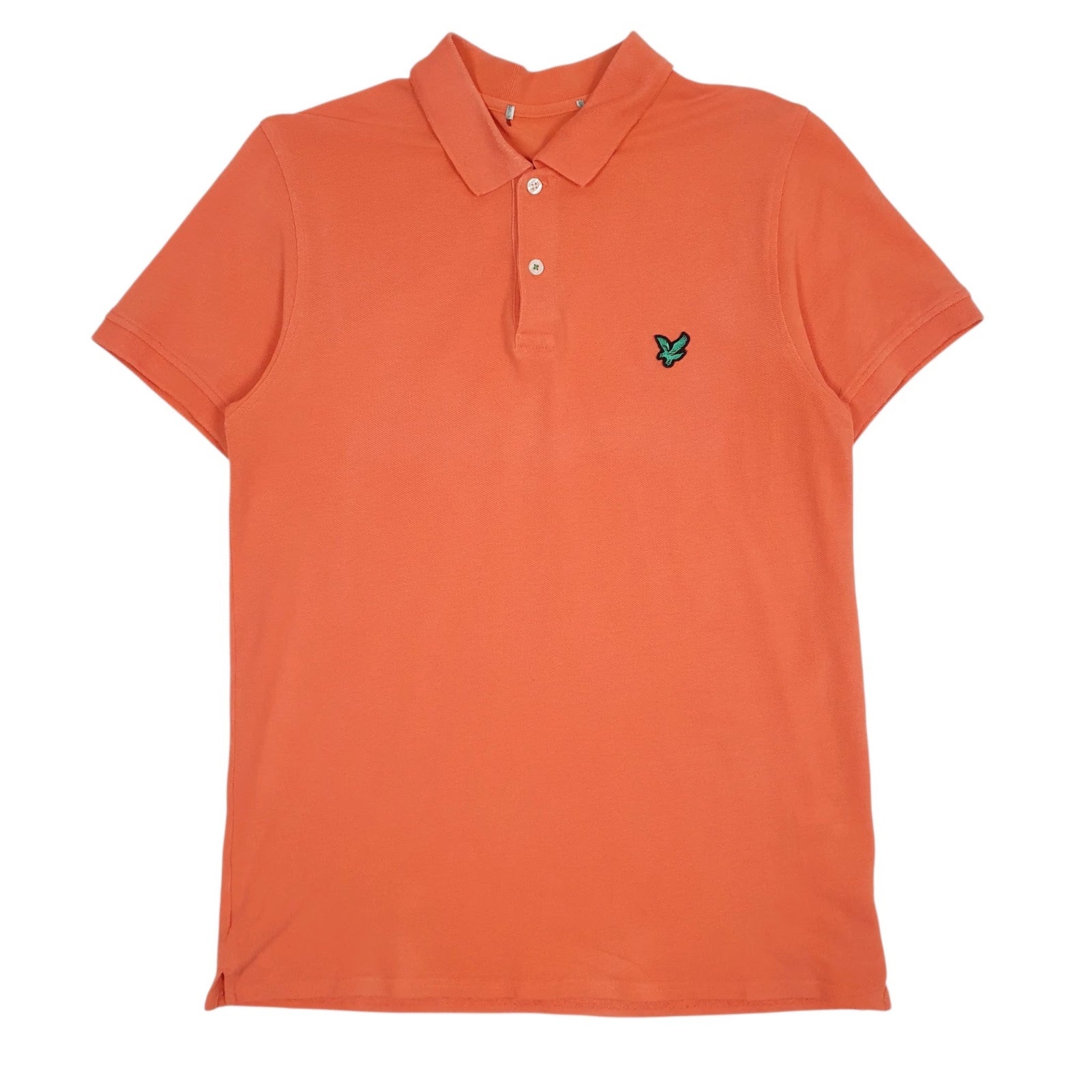 Mens Orange Lyle and Scott  Short Sleeve Polo Shirt