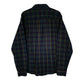 Mens Navy Eddie Bauer Heavyweight Plaid Flannel  Shirt