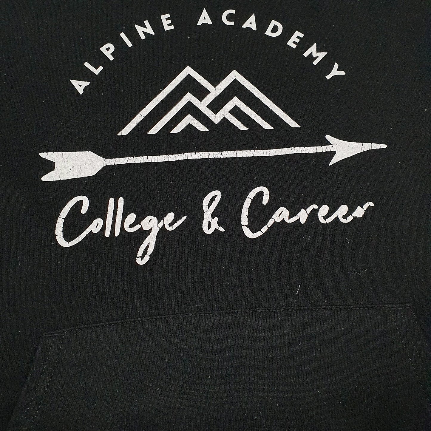 Mens Black Champion Alpine Academy Skiing Hoodie Jumper