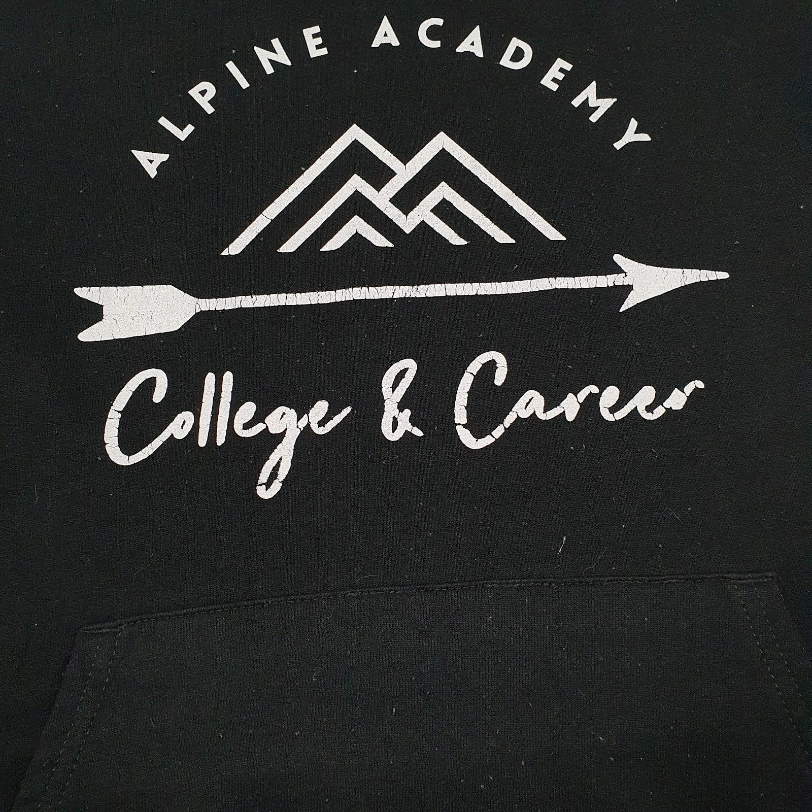Mens Black Champion Alpine Academy Skiing Hoodie Jumper