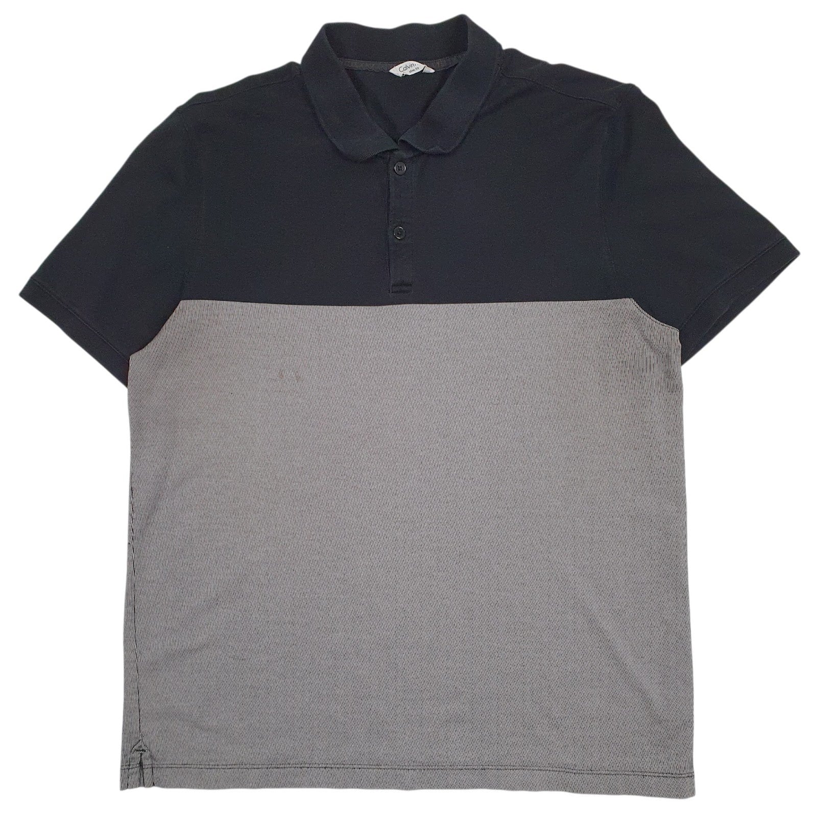 Mens Grey Calvin Klein  Short Sleeve Polo Shirt
