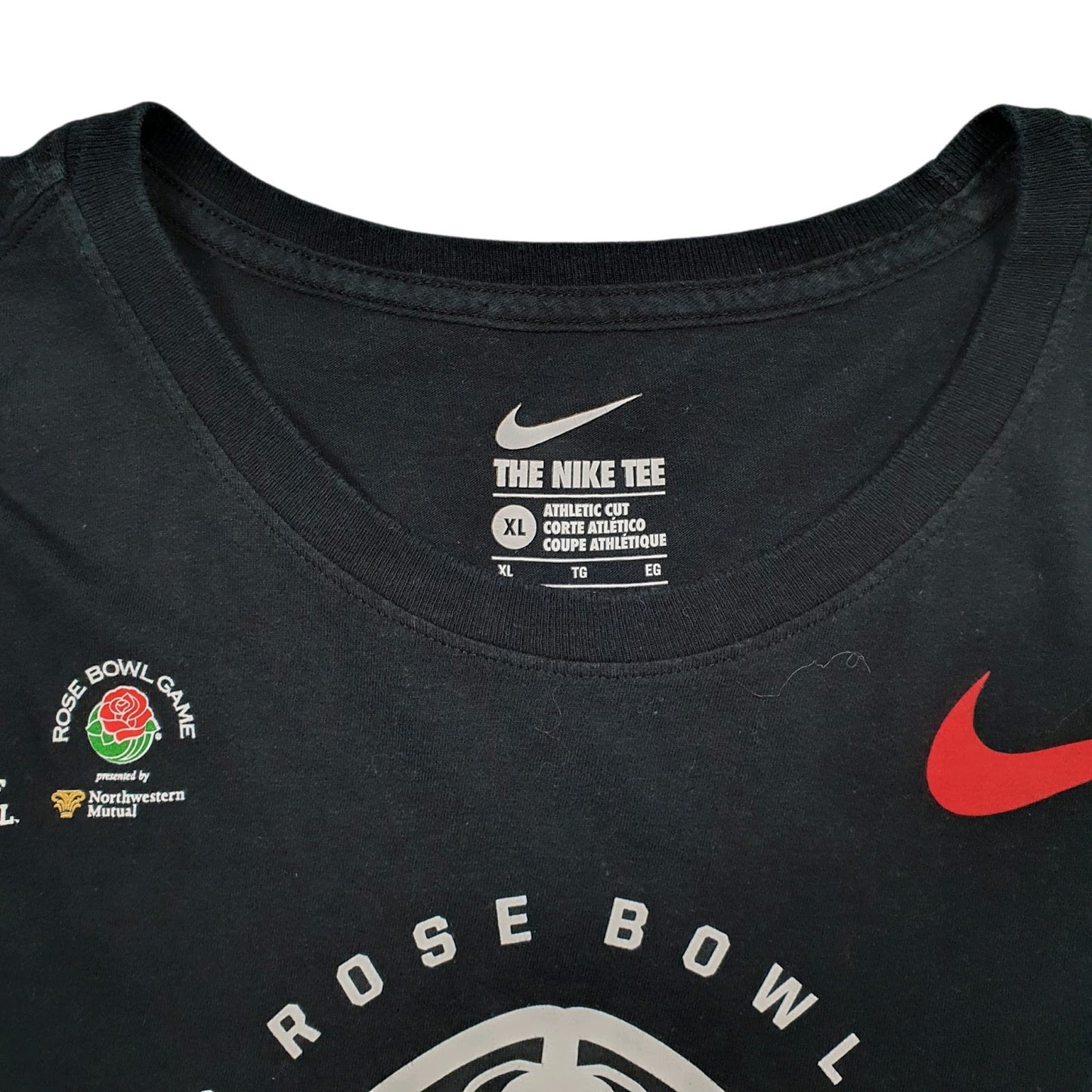 Mens Black Nike 2018 Rose Bowl Georgia Bulldogs  T Shirt