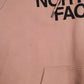 Mens Pink The North Face Spellout Hoodie Jumper
