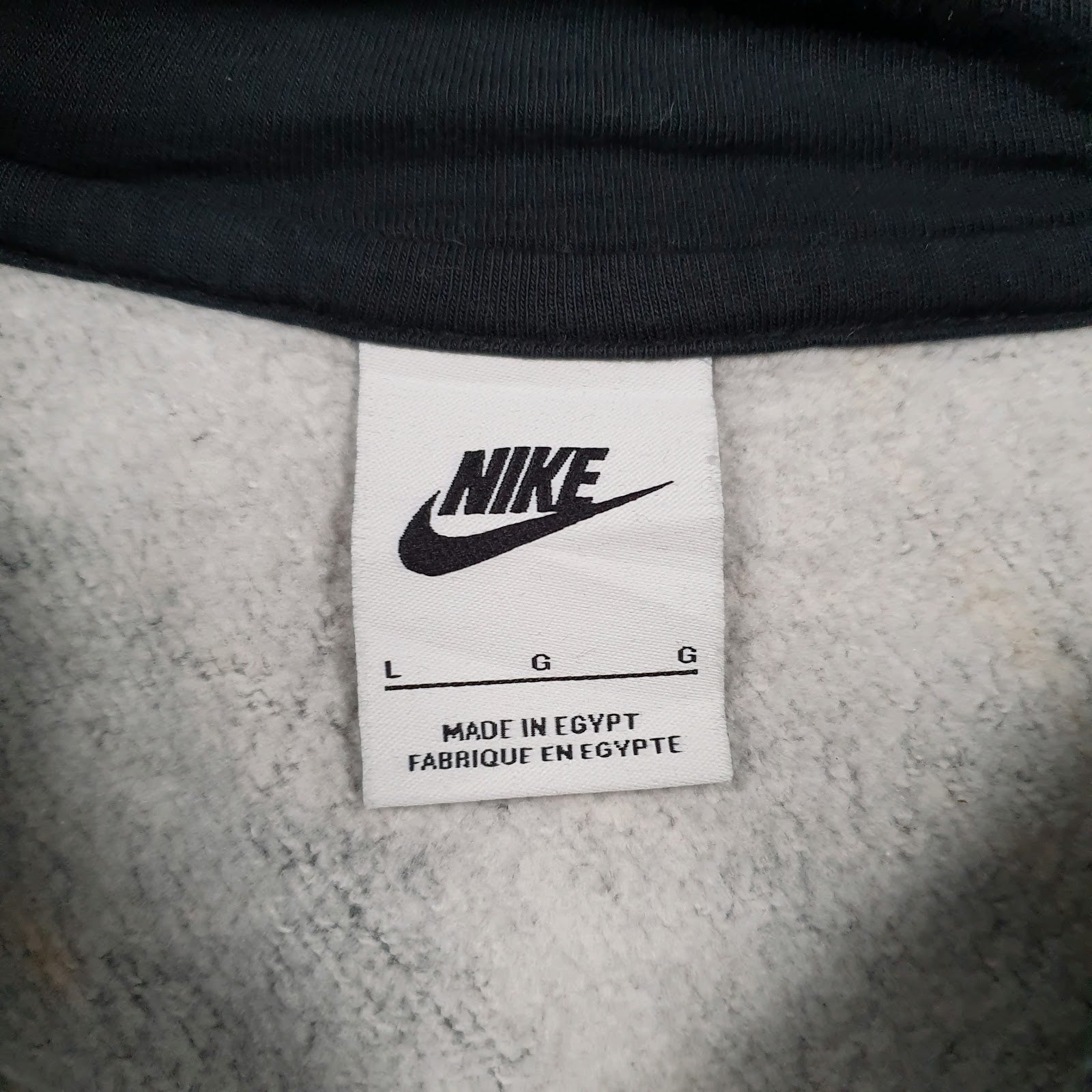 Mens Grey Nike Team Hoodie Jumper