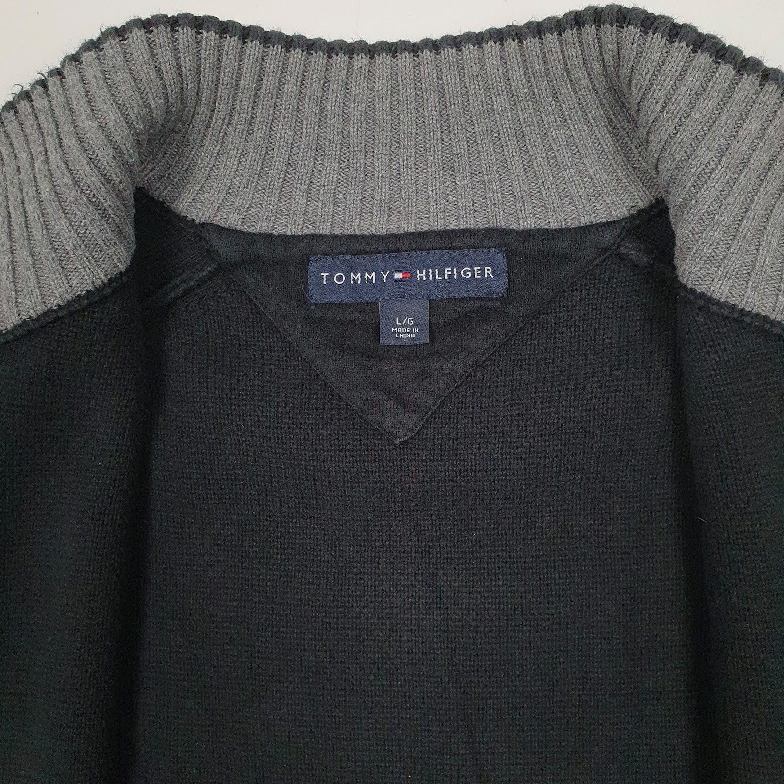 Mens Black Tommy Hilfiger  Full Zip Jumper