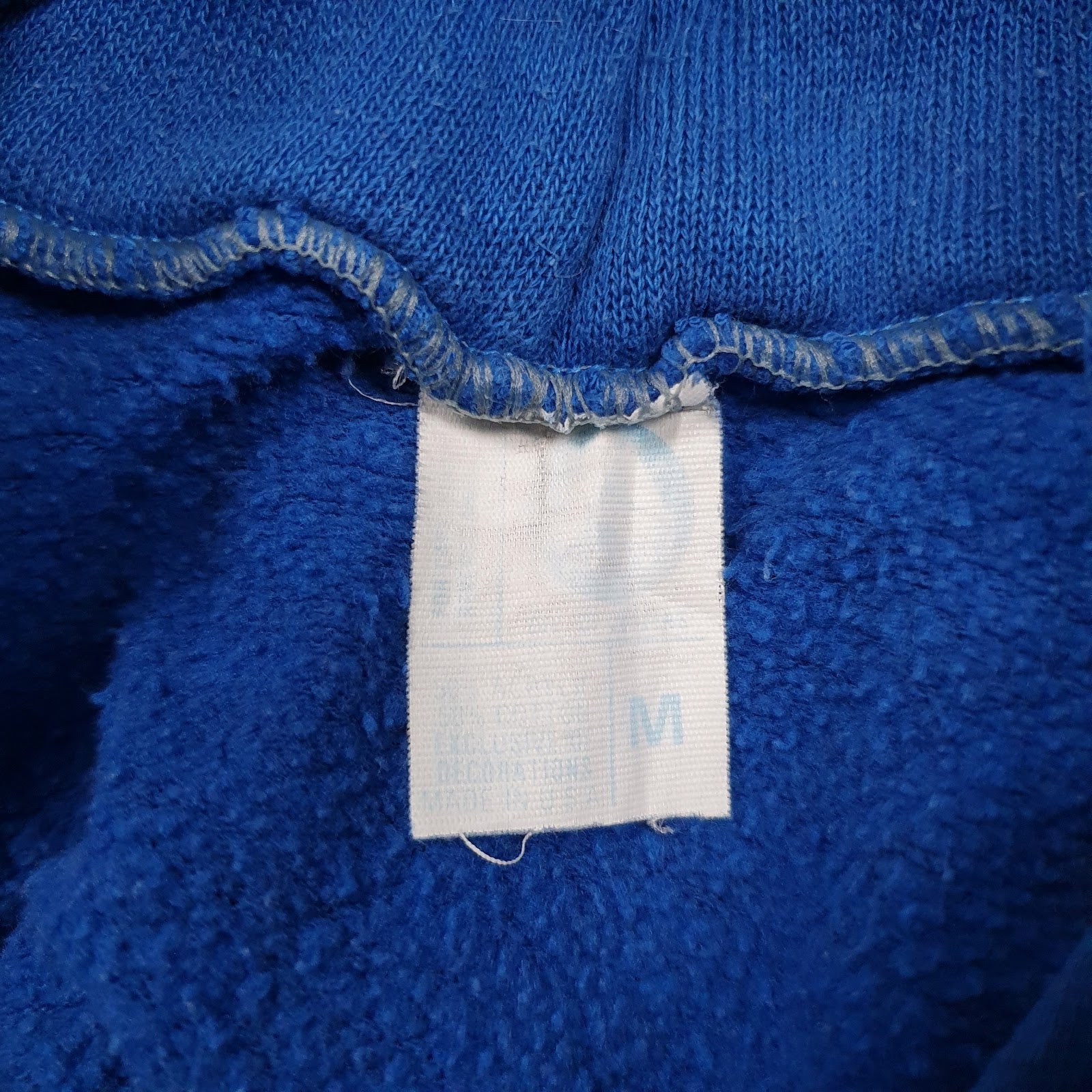 Womens Blue Unbranded Vintage 90s Made In USA Army Hoodie Jumper