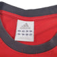 Mens Red Adidas Vintage 00s Spellout  T Shirt