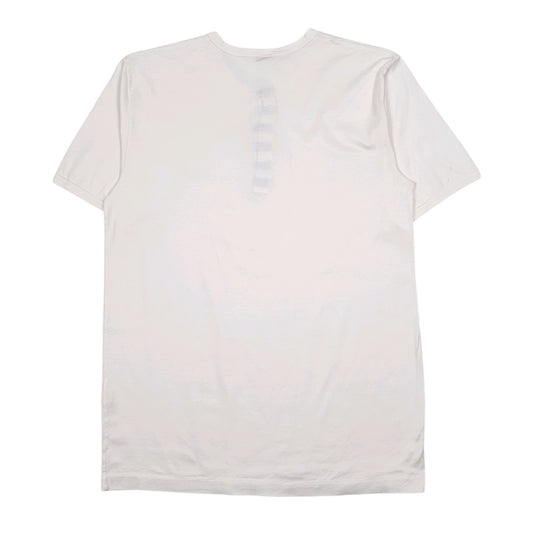 Mens White Fila Henley  T Shirt