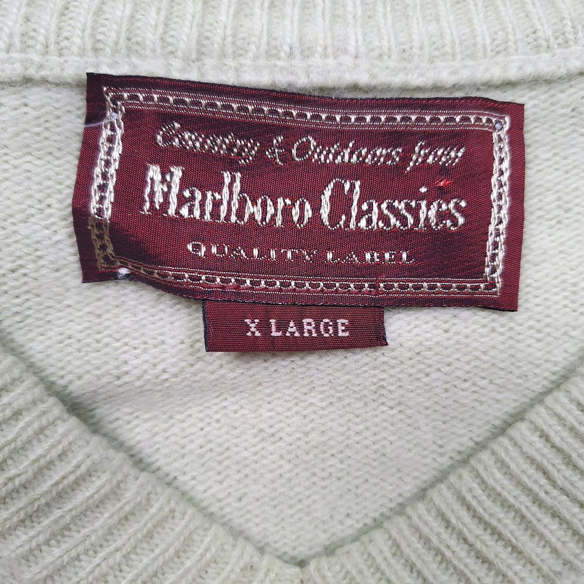 Womens Green Marlboro  Crewneck Jumper
