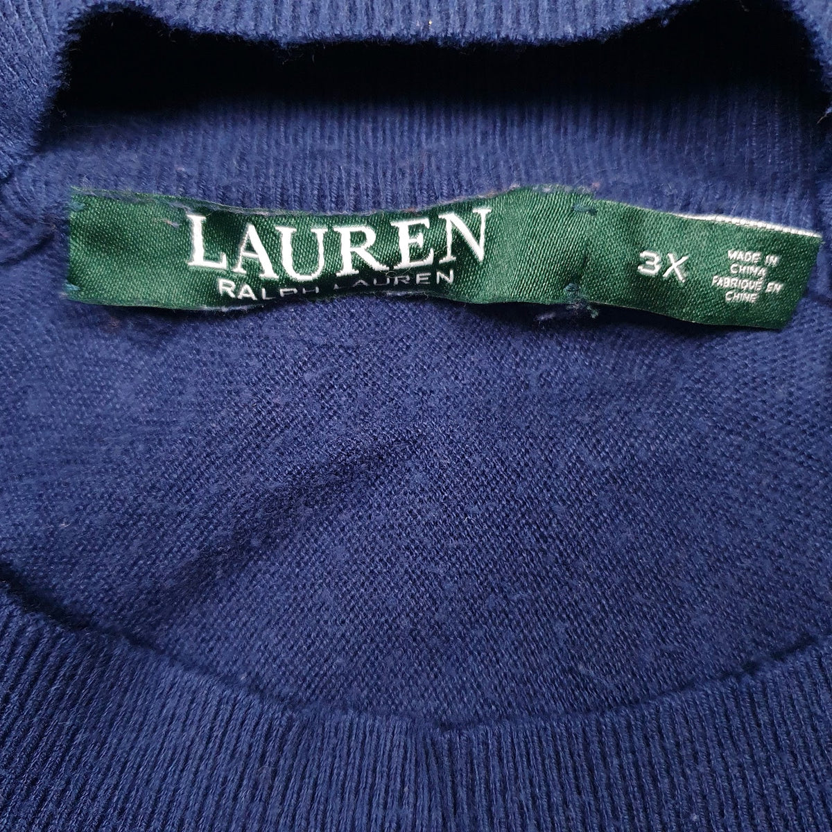 Womens Navy Lauren Ralph Lauren  Crewneck Jumper