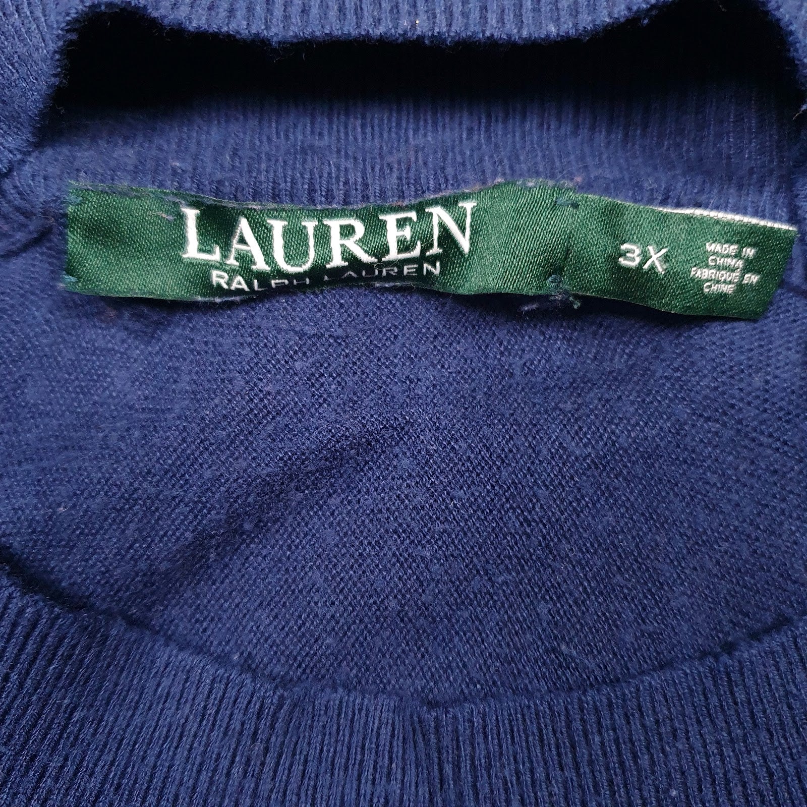 Womens Navy Lauren Ralph Lauren  Crewneck Jumper