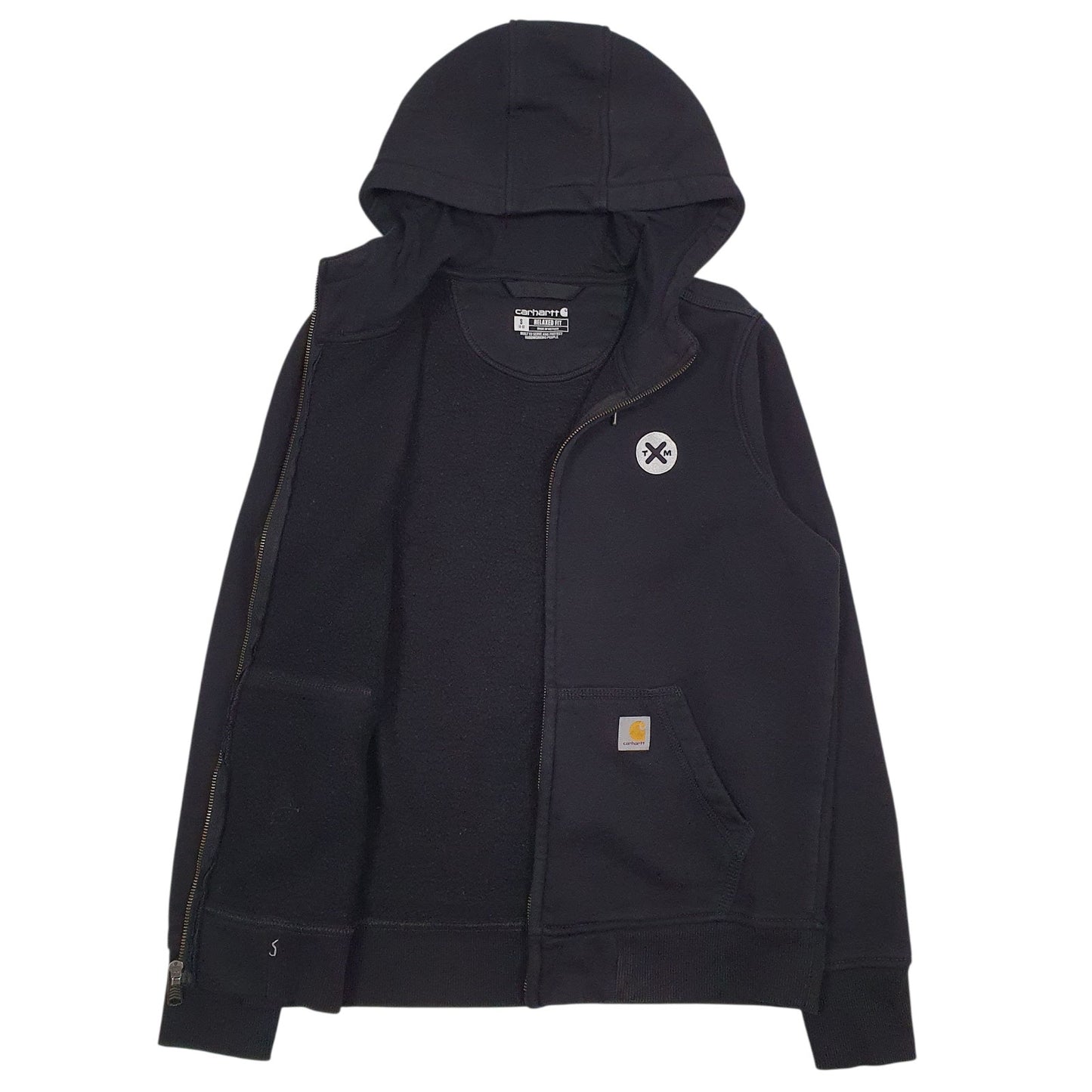 Womens Black Carhartt  Full Zip Jumper