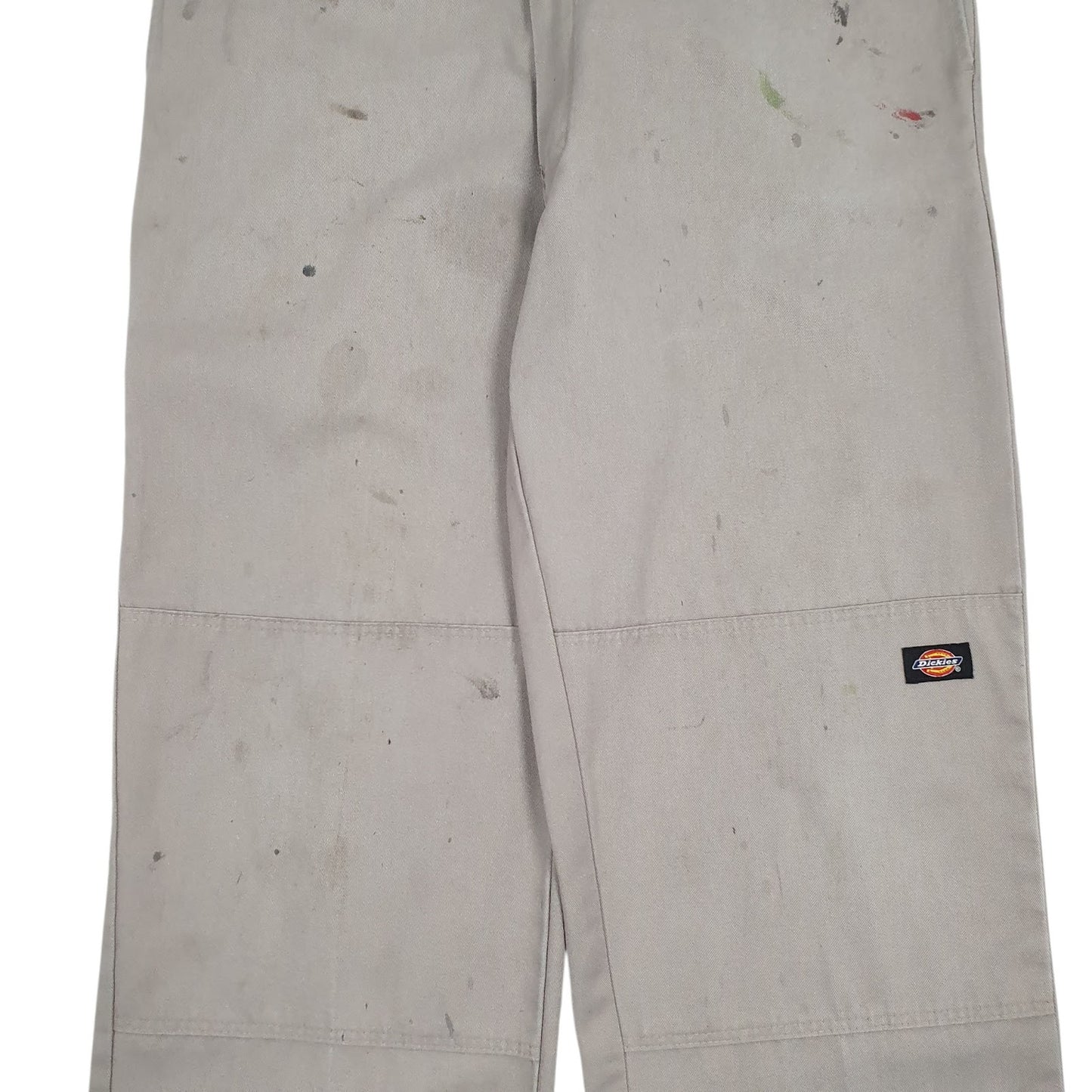 Mens Grey Dickies Workwear Double Knee Crewneck Trousers