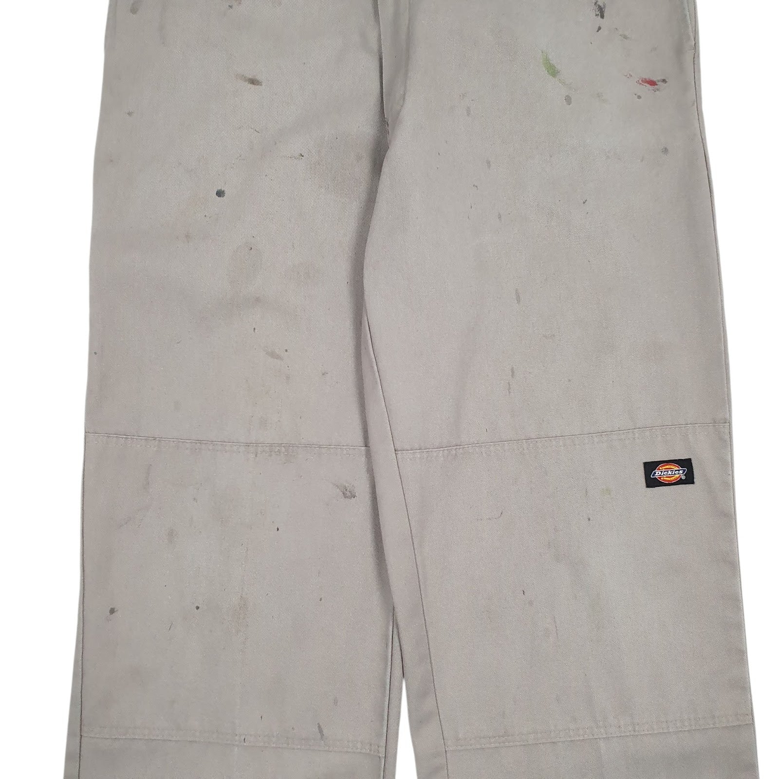 Mens Grey Dickies Workwear Double Knee Crewneck Trousers
