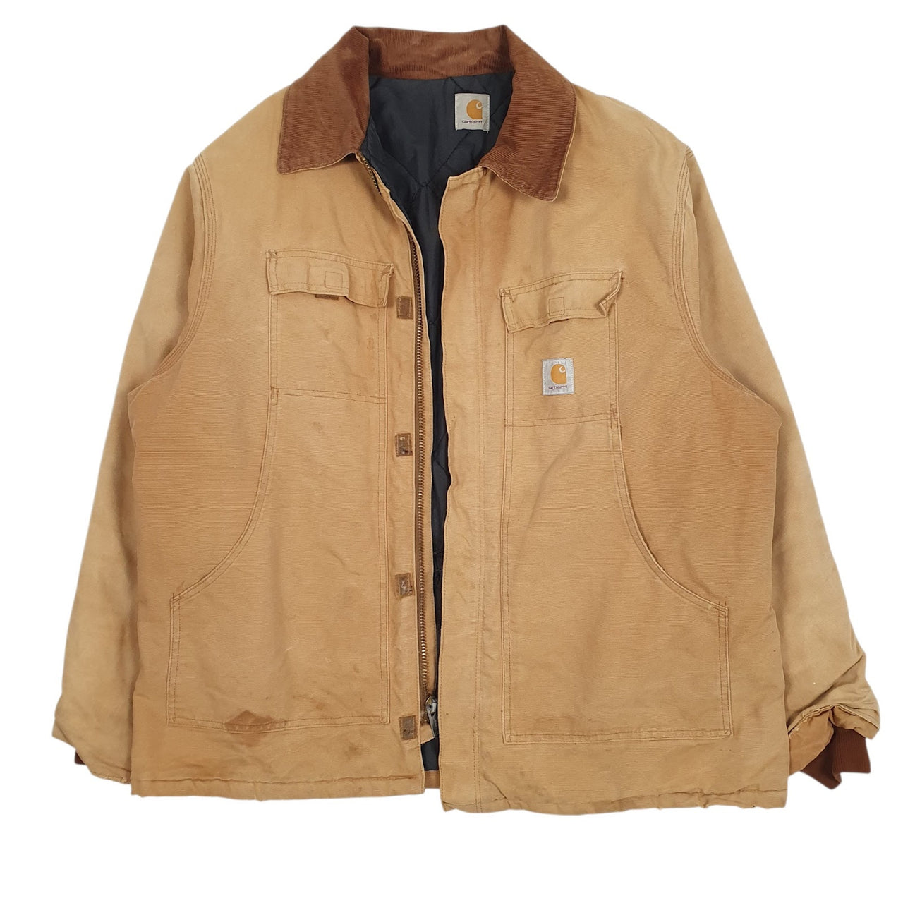 Mens Brown Carhartt Padded  Coat