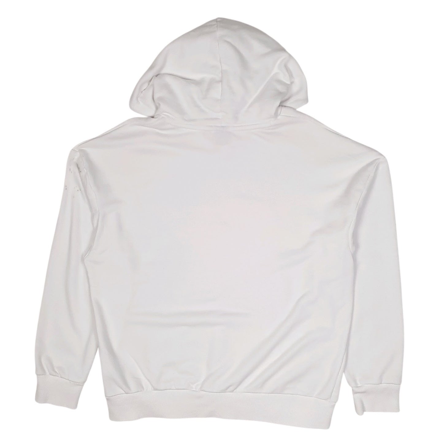 Womens White Puma  Hoodie Jumper