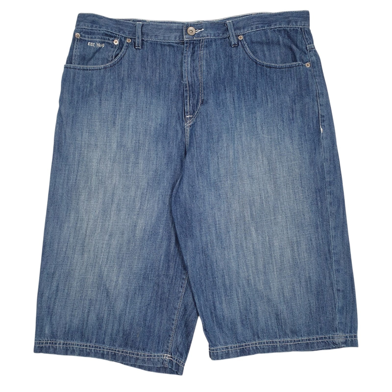 Mens Blue Sean John Y2K Denim Shorts