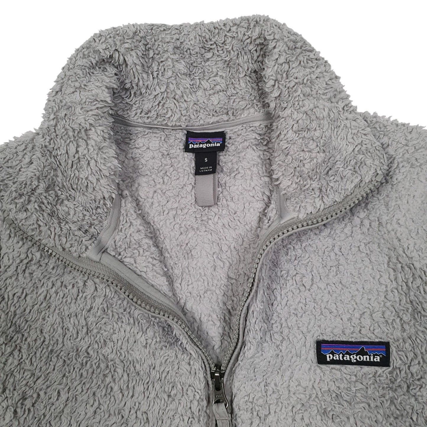 Womens Grey Patagonia Los Gatos Fluffy Quarter Zip Jumper
