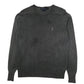 Mens Grey Polo Ralph Lauren Chunky Knit Crewneck Jumper