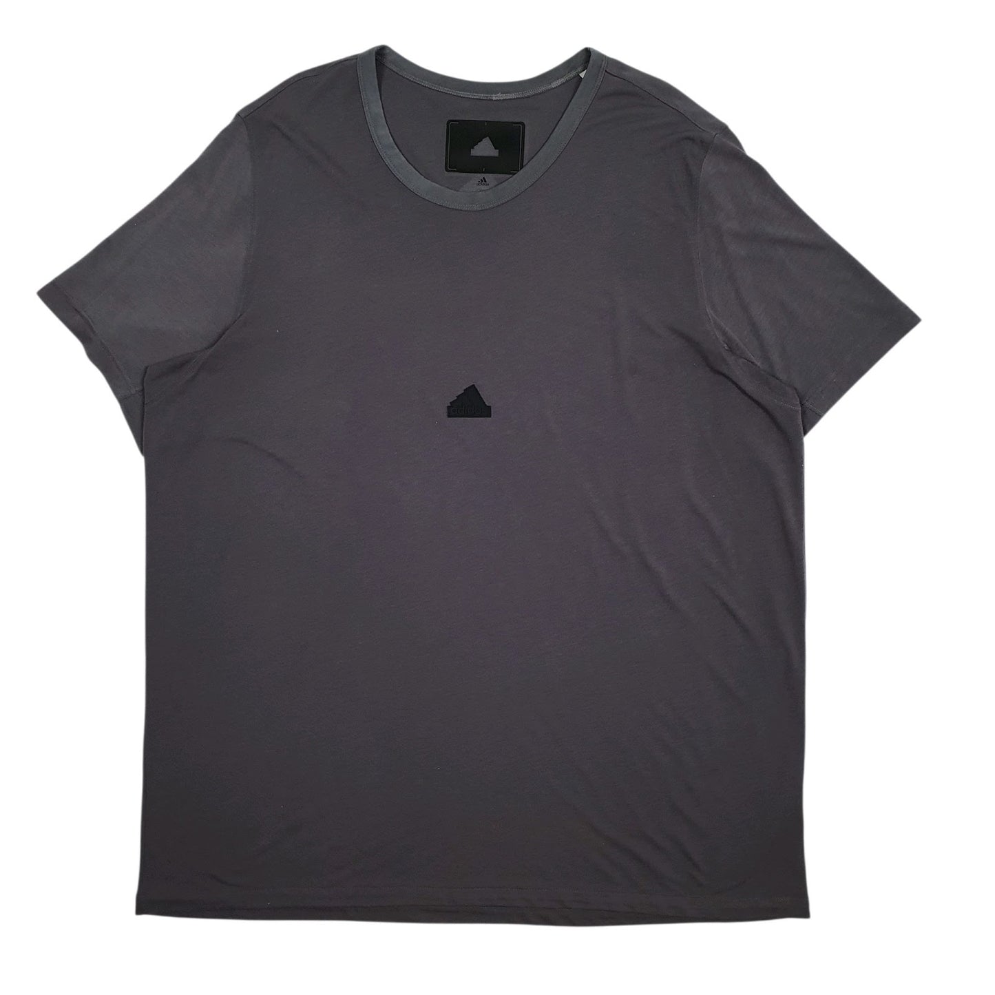 Mens Grey Adidas  Short Sleeve T Shirt