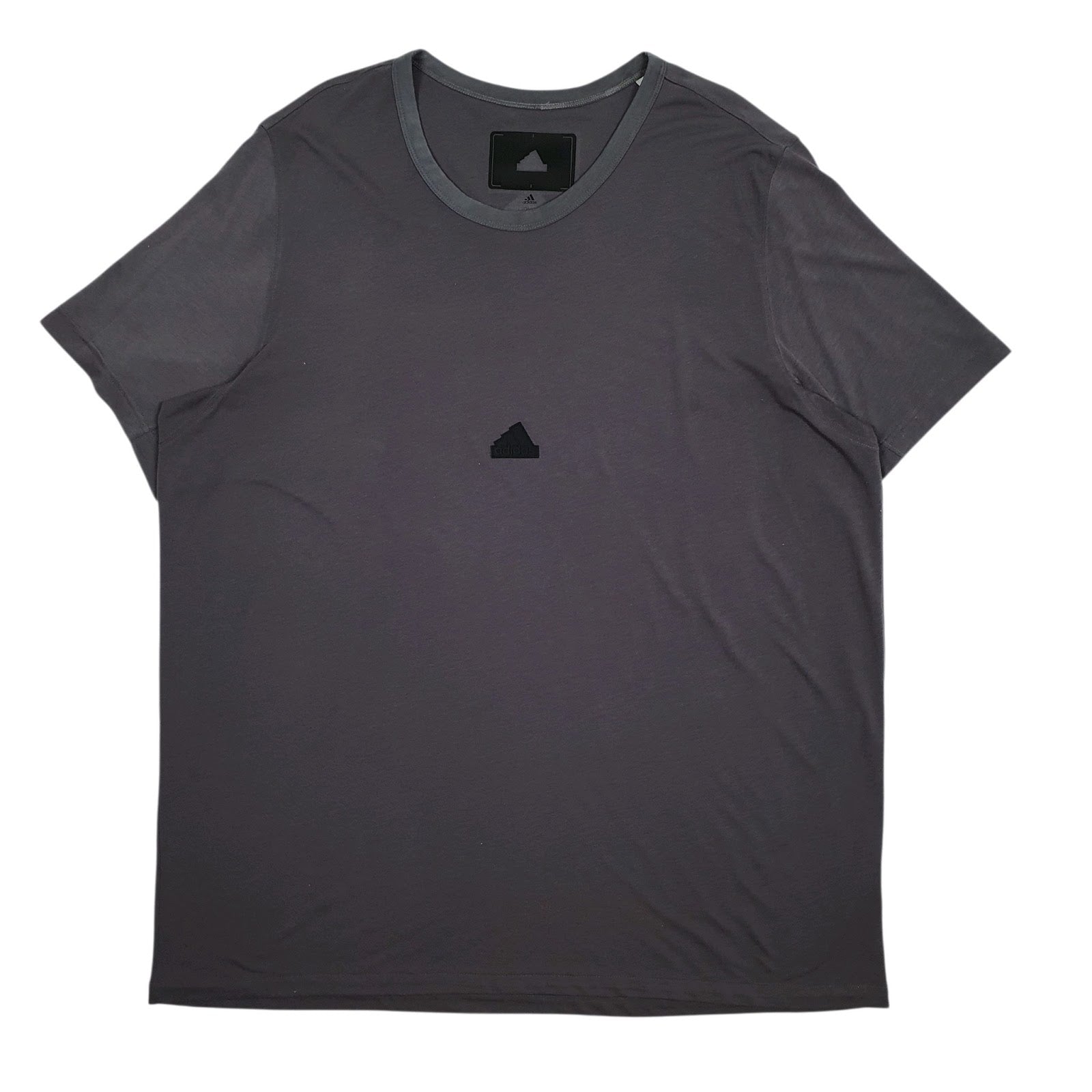 Mens Grey Adidas  Short Sleeve T Shirt