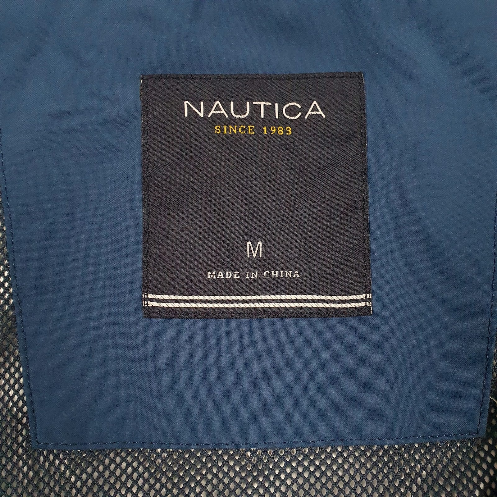 Mens Blue Nautica  Crewneck Coat