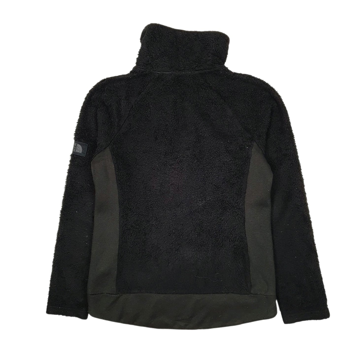 Womens Black The North Face Fluffy Full Zip Jumper