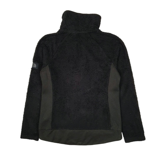 Womens Black The North Face Fluffy Full Zip Jumper