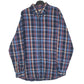 Mens Blue L.L.Bean Flannel Long Sleeve Shirt