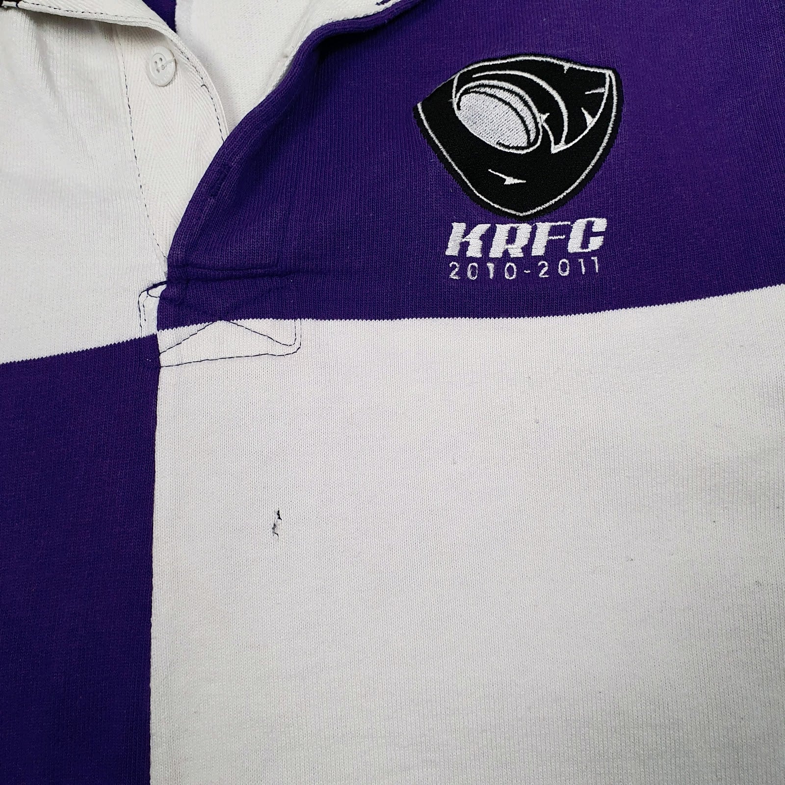 Mens White Barbarian Rugby  Polo Shirt