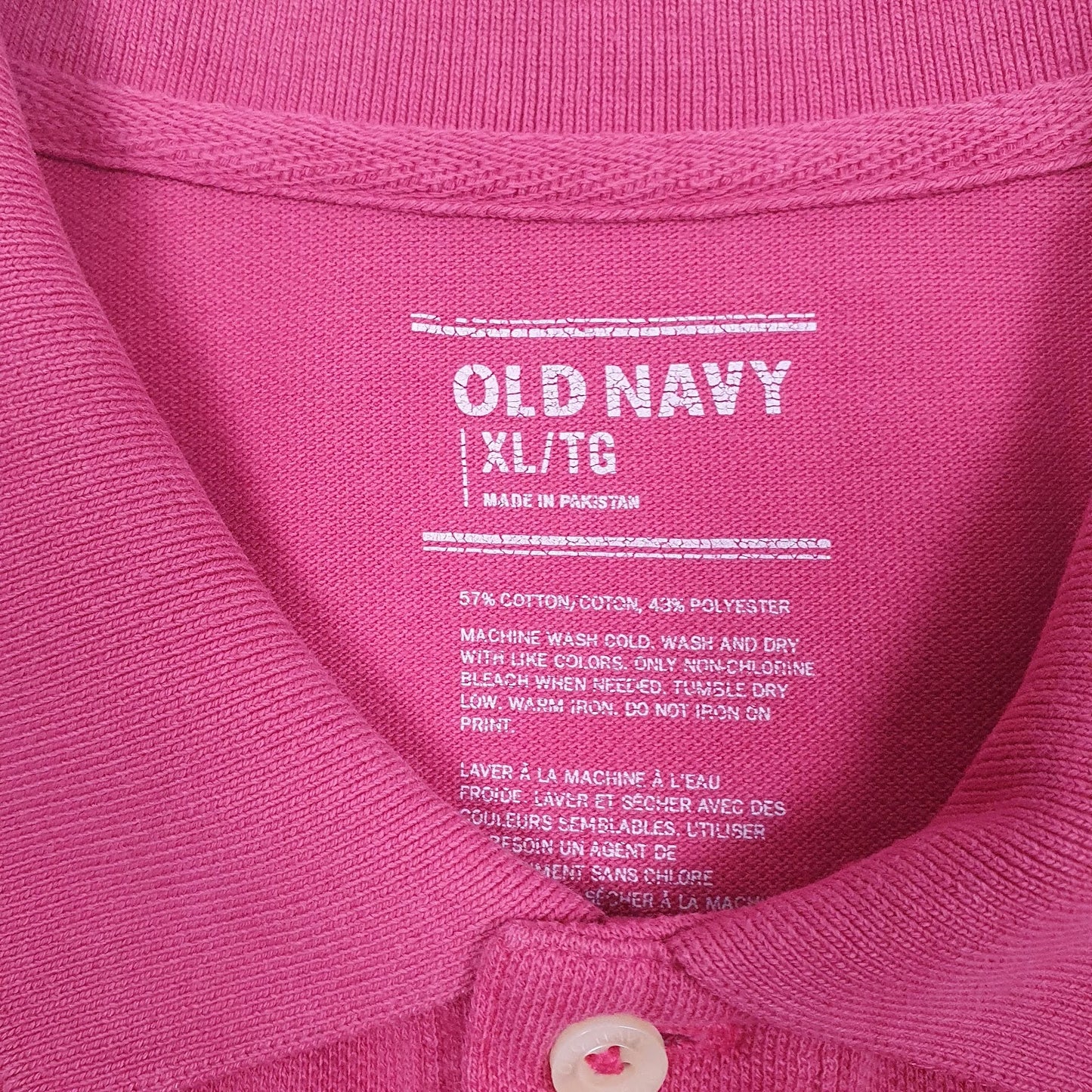 Mens Pink Old Navy   Polo Shirt