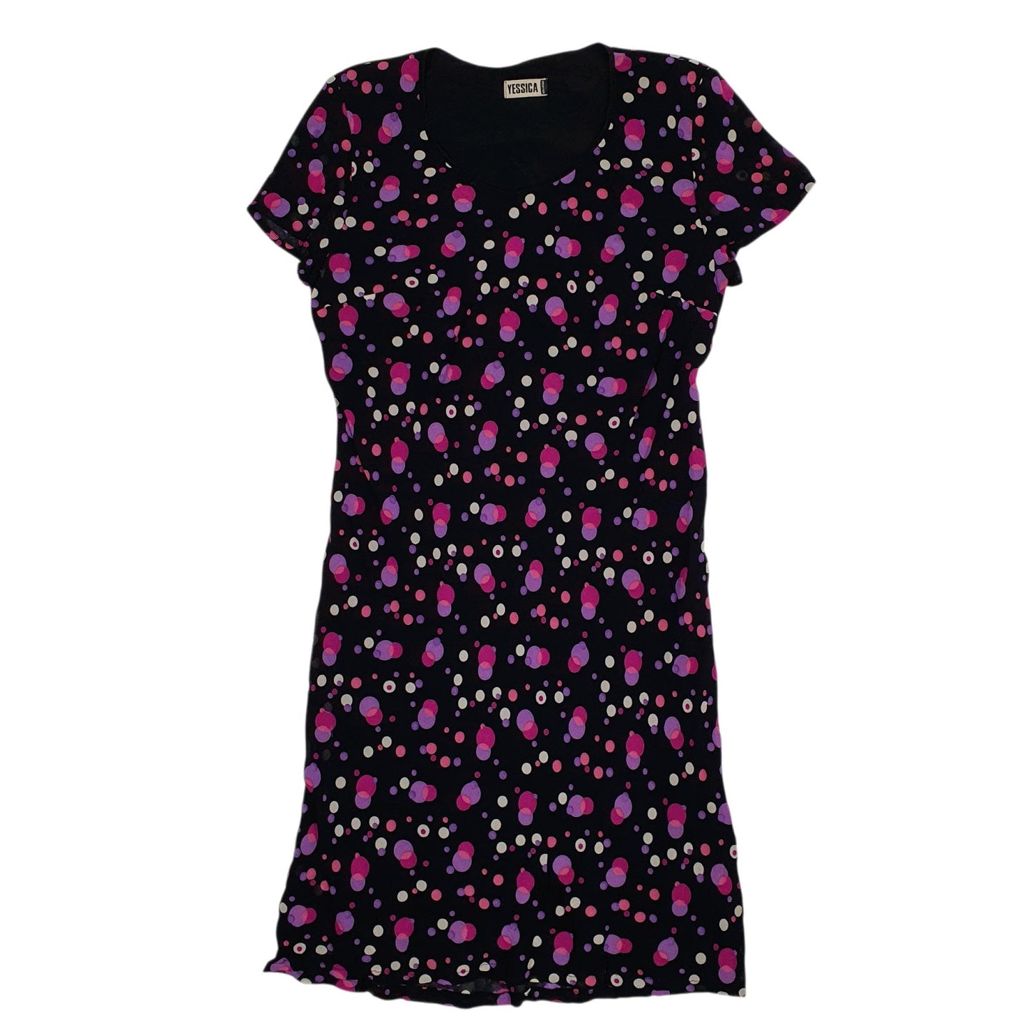 Womens Black Yessica  Short Sleeve Dress