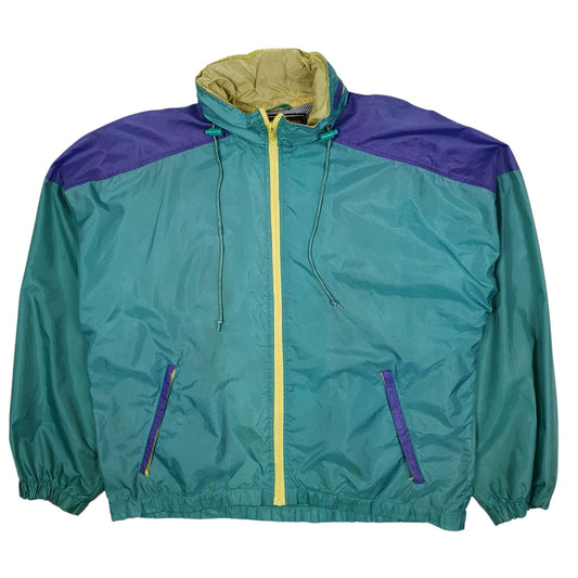 Mens Green OshKosh Vintage 90s Hoodie Coat